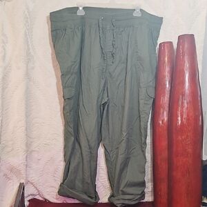 Woman Within Olive Green Cargo Pants